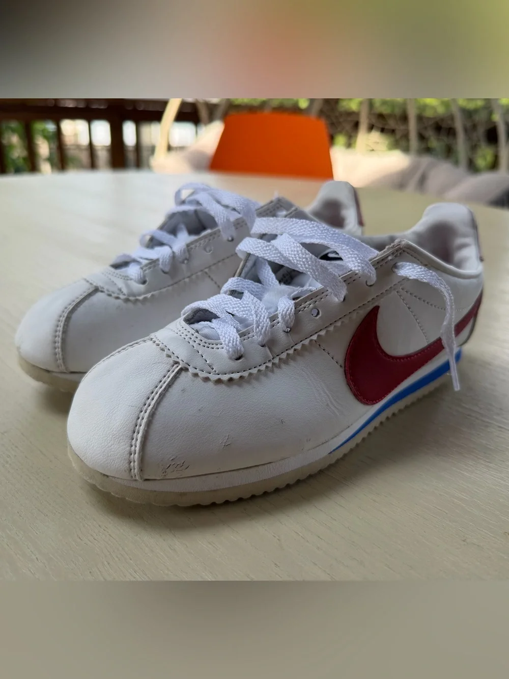 Nike Classic Cortez Forrest Gump USA Olympic Red White Blue 807471-103 Sz 6